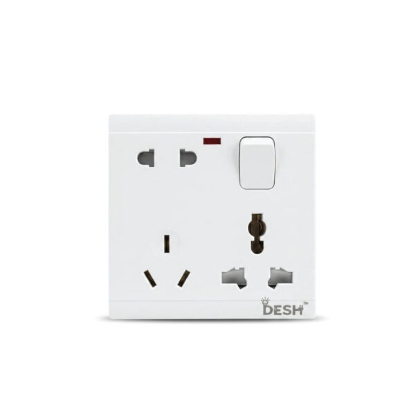 DESH 6 Pin Multi-Functional Socket - 16 AMP - (DMS-02) In BD, DESH 6 Pin Multi-Functional Socket - 16 AMP - (DMS-02) in Bangladesh, DESH 6 Pin Multi-Functional Socket - 16 AMP - (DMS-02) Price in Bangladesh, DESH 6 Pin Multi-Functional Socket - 16 AMP - (DMS-02) Supplier in Bangladesh