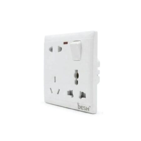 DESH 6 Pin Multi-Functional Socket - 16 AMP - (DMS-02) In BD, DESH 6 Pin Multi-Functional Socket - 16 AMP - (DMS-02) in Bangladesh, DESH 6 Pin Multi-Functional Socket - 16 AMP - (DMS-02) Price in Bangladesh, DESH 6 Pin Multi-Functional Socket - 16 AMP - (DMS-02) Supplier in Bangladesh