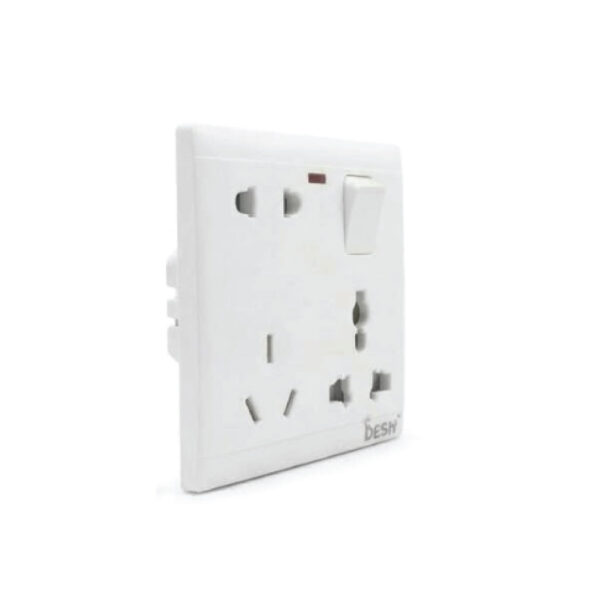 DESH 6 Pin Multi-Functional Socket - 16 AMP - (DMS-02) In BD, DESH 6 Pin Multi-Functional Socket - 16 AMP - (DMS-02) in Bangladesh, DESH 6 Pin Multi-Functional Socket - 16 AMP - (DMS-02) Price in Bangladesh, DESH 6 Pin Multi-Functional Socket - 16 AMP - (DMS-02) Supplier in Bangladesh