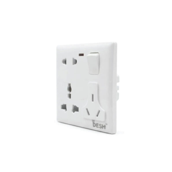 Desh 8 Pin Multi-Functional Socket -16 AMP - 2 in 1 - (DMS-01) In BD, Desh 8 Pin Multi-Functional Socket -16 AMP - 2 in 1 - (DMS-01) in Bangladesh, Desh 8 Pin Multi-Functional Socket -16 AMP - 2 in 1 - (DMS-01) Price in Bangladesh, Desh 8 Pin Multi-Functional Socket -16 AMP - 2 in 1 - (DMS-01) Supplier in Bangladesh