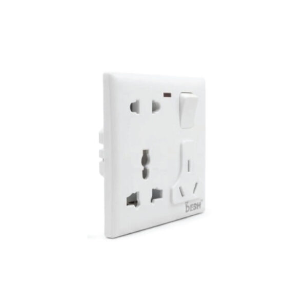 Desh 8 Pin Multi-Functional Socket -16 AMP - 2 in 1 - (DMS-01) In BD, Desh 8 Pin Multi-Functional Socket -16 AMP - 2 in 1 - (DMS-01) in Bangladesh, Desh 8 Pin Multi-Functional Socket -16 AMP - 2 in 1 - (DMS-01) Price in Bangladesh, Desh 8 Pin Multi-Functional Socket -16 AMP - 2 in 1 - (DMS-01) Supplier in Bangladesh