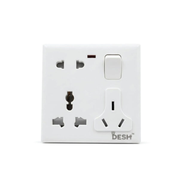 Desh 8 Pin Multi-Functional Socket -16 AMP - 2 in 1 - (DMS-01) In BD, Desh 8 Pin Multi-Functional Socket -16 AMP - 2 in 1 - (DMS-01) in Bangladesh, Desh 8 Pin Multi-Functional Socket -16 AMP - 2 in 1 - (DMS-01) Price in Bangladesh, Desh 8 Pin Multi-Functional Socket -16 AMP - 2 in 1 - (DMS-01) Supplier in Bangladesh