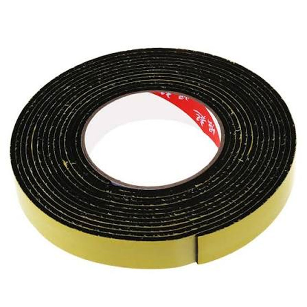 BLACK SINGLE SIDED SELF ADHESIVE FOAM TAPE