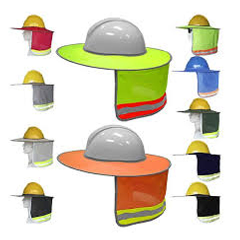 Construction Safety Helmet Reflective Neck Protective Hard Hat Sunshade for Outdoor Sun Protection