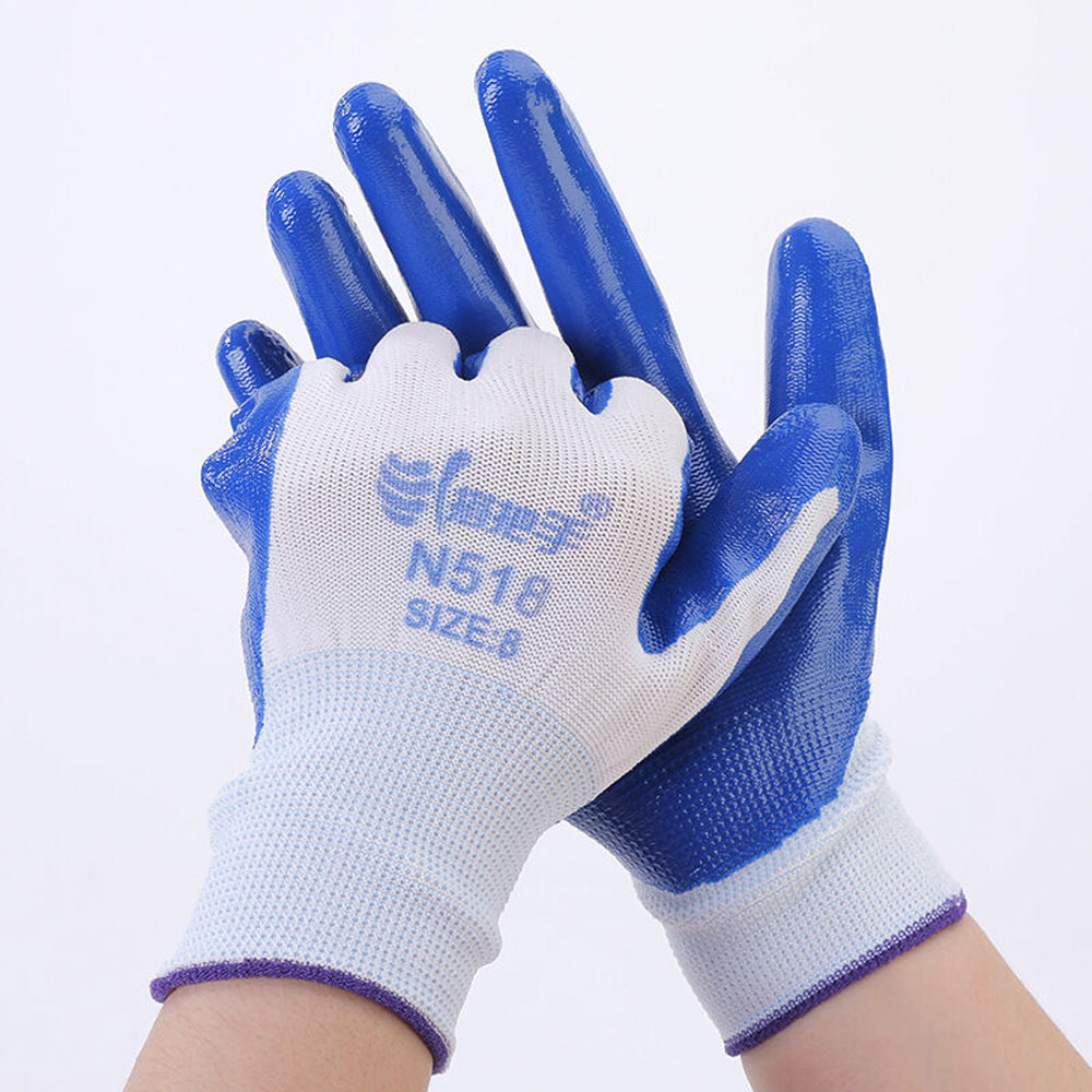 KNITTED GLOVE NITRILE COATED ON PALM