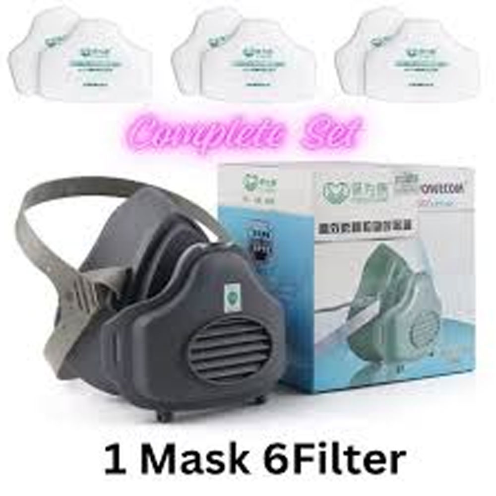 POWECOM 3700 Dust Filter Respiratory Mask)