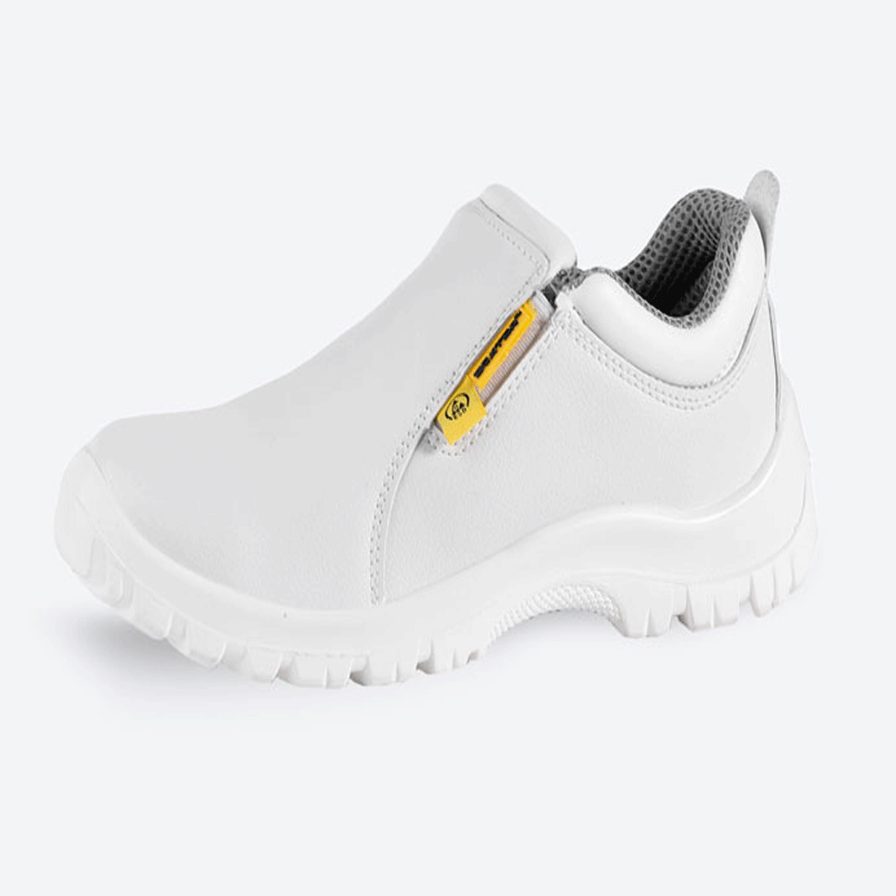 Safety Shoe with Steel Toe (White) Use for Laboratory In BD