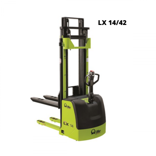 PRAMAC LX Heavy-Duty Electric Stacker in Bangladesh. Electric pallet stacker with 1200kg–1600kg capacity and multiple lifting heights. Contact Dusk Technology BD for latest price and quotation.
